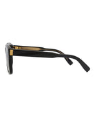 Square sunglasses by Dunhill showing saddle nose bridge detail