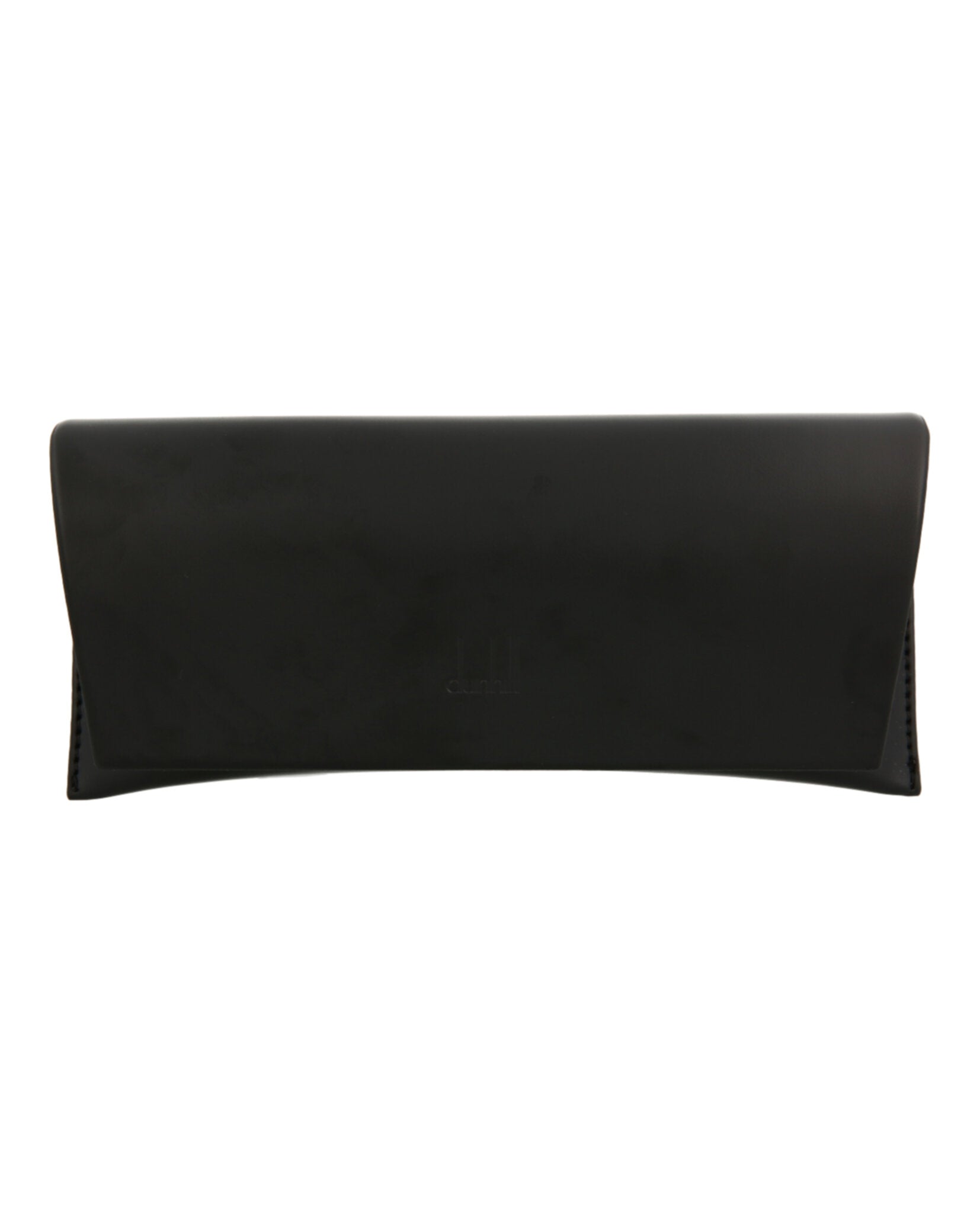 Black Dunhill square sunglasses, angled perspective view