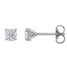 1/2ct TW Lab-Grown Diamond Martini-Style Stud Earrings in 14k White Gold Jewelry Lord & Taylor