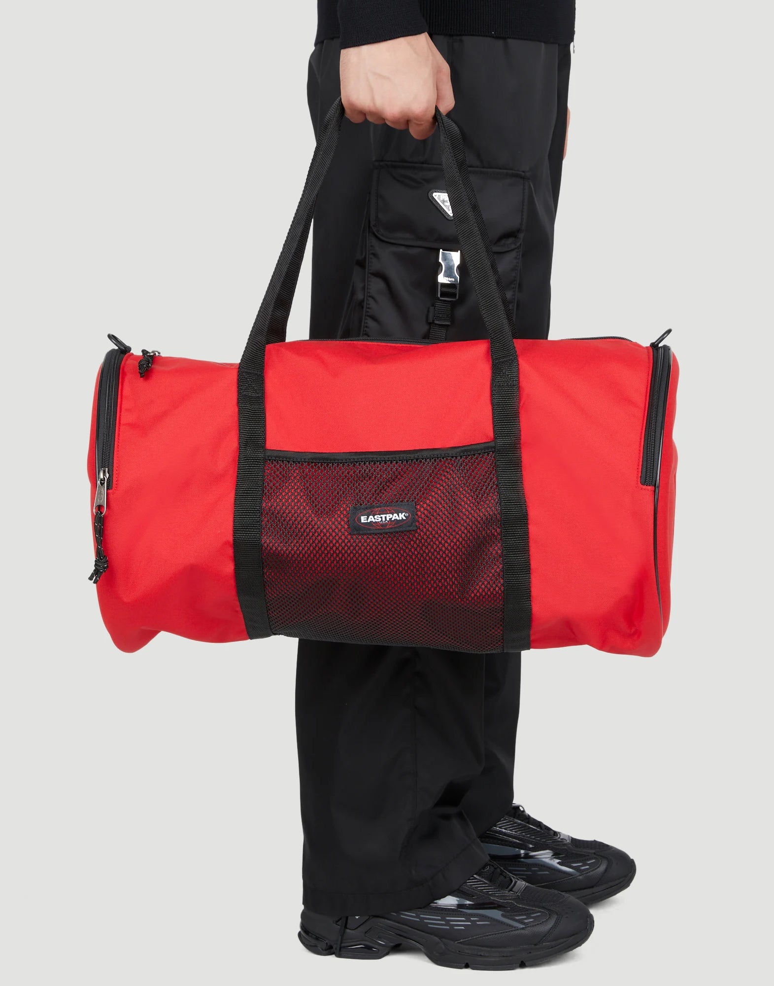 X TELFAR LARGE DUFFEL LOGO PATCH DUFFLE BAG Eastpak