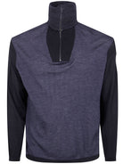 HALF ZIP TURTLE NECK SWEATER Emporio Armani GREY S