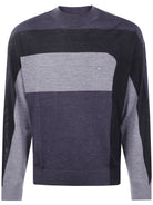 ROUND NECK TRICOLOR SWEATER Emporio Armani GREY S