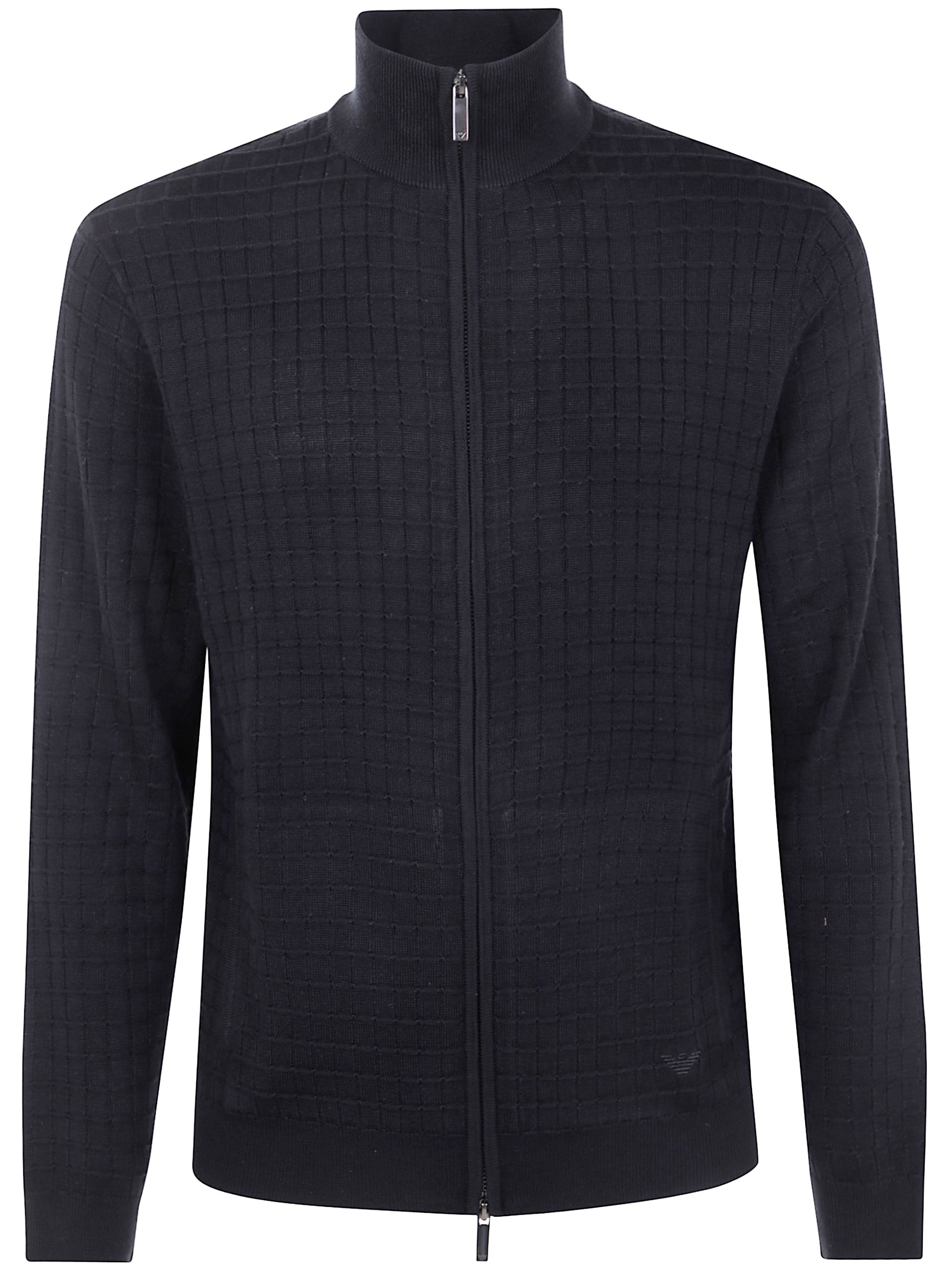 FULL ZIP TURTLE NECK SWEATER Emporio Armani BLACK S