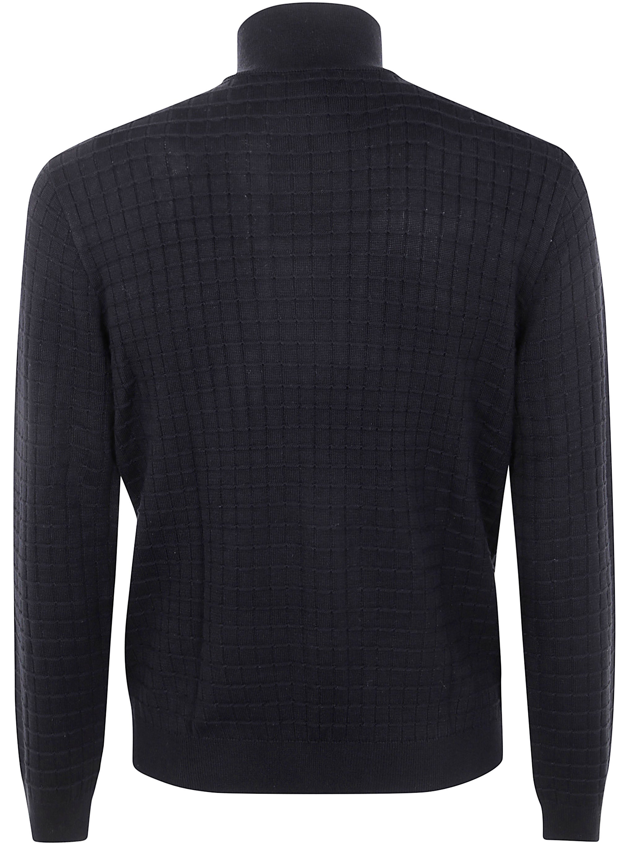 FULL ZIP TURTLE NECK SWEATER Emporio Armani