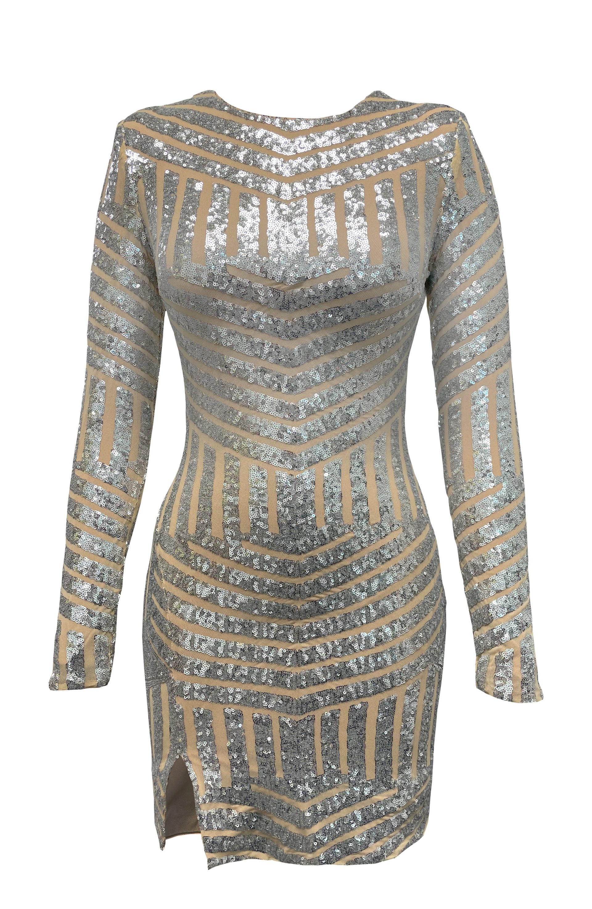 Emery Sequin Placement Dress – Lord Taylor