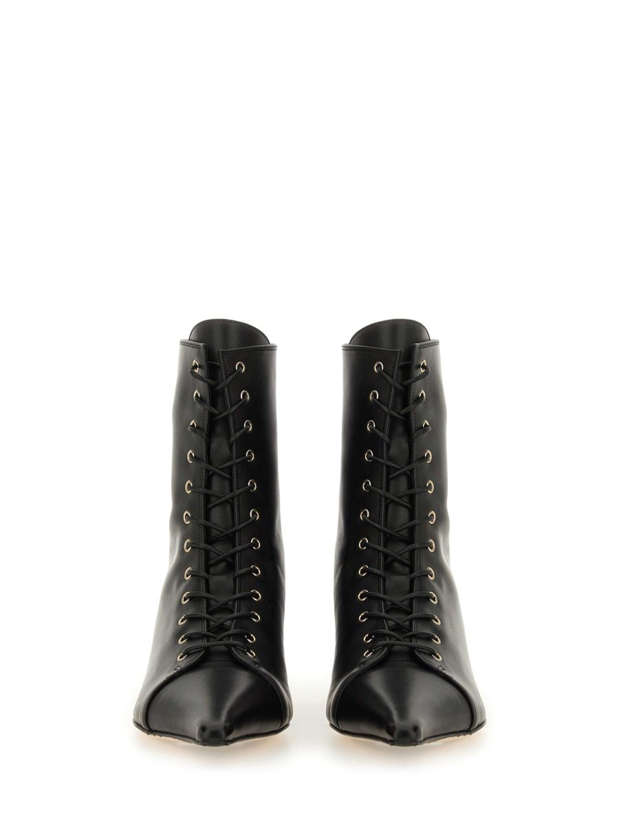 BLACK CALF LEATHER HIGH HEELS Aeyde