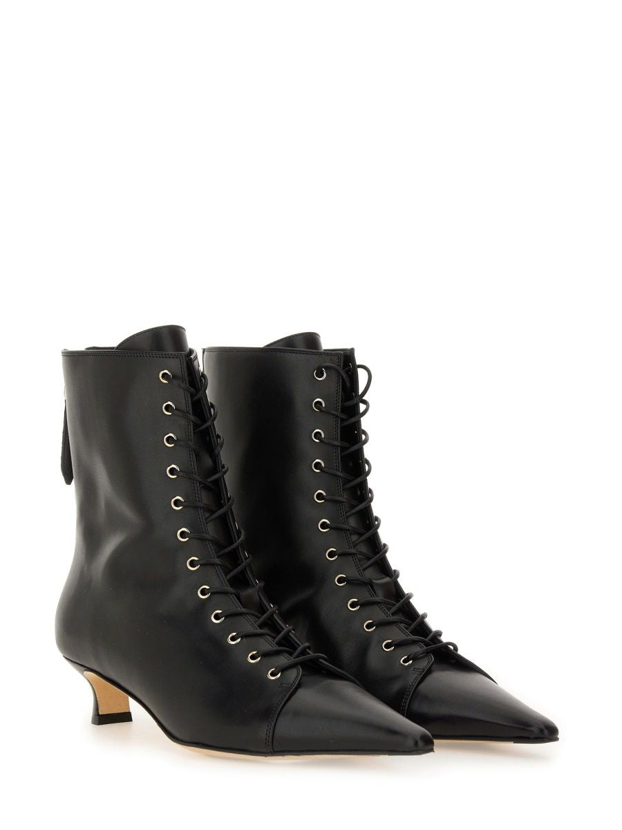 BLACK CALF LEATHER HIGH HEELS Aeyde