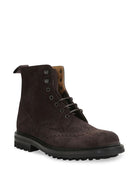 BROGUE DETAILS SUEDE ANKLE BOOTS Church's
