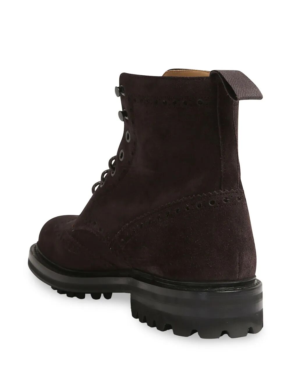 BROGUE DETAILS SUEDE ANKLE BOOTS Church's