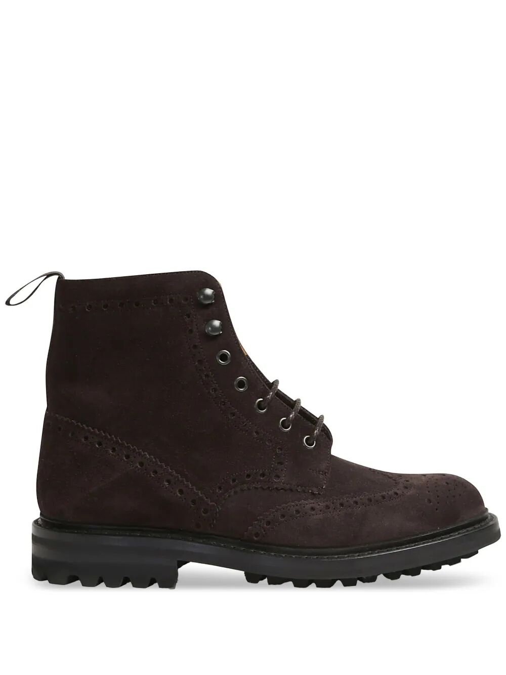 BROGUE DETAILS SUEDE ANKLE BOOTS Church's BROWN 10