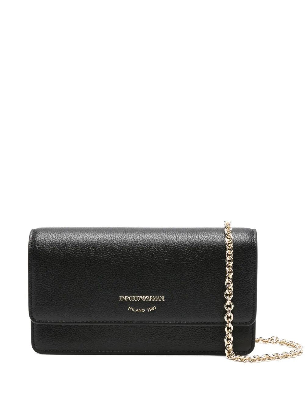 WALLET ON CHAIN LEATHER Emporio Armani BLACK UNICA