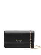 WALLET ON CHAIN LEATHER Emporio Armani BLACK UNICA