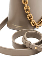 SMALL LEATHER HOBO BAG Emporio Armani