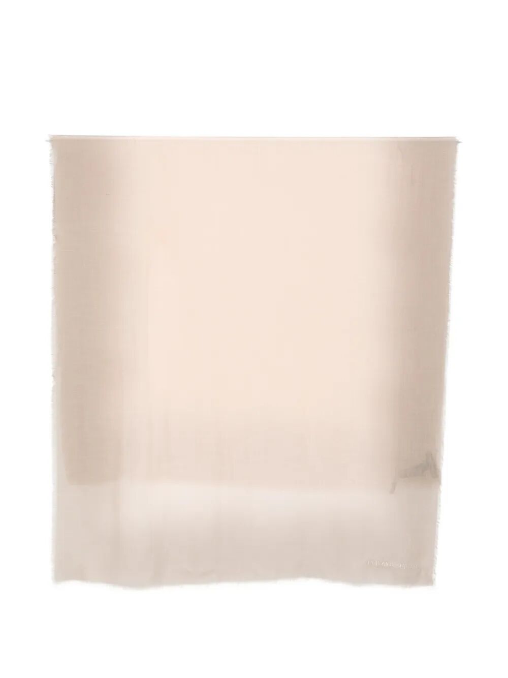 Beige cashmere blend stole by Emporio Armani, front view