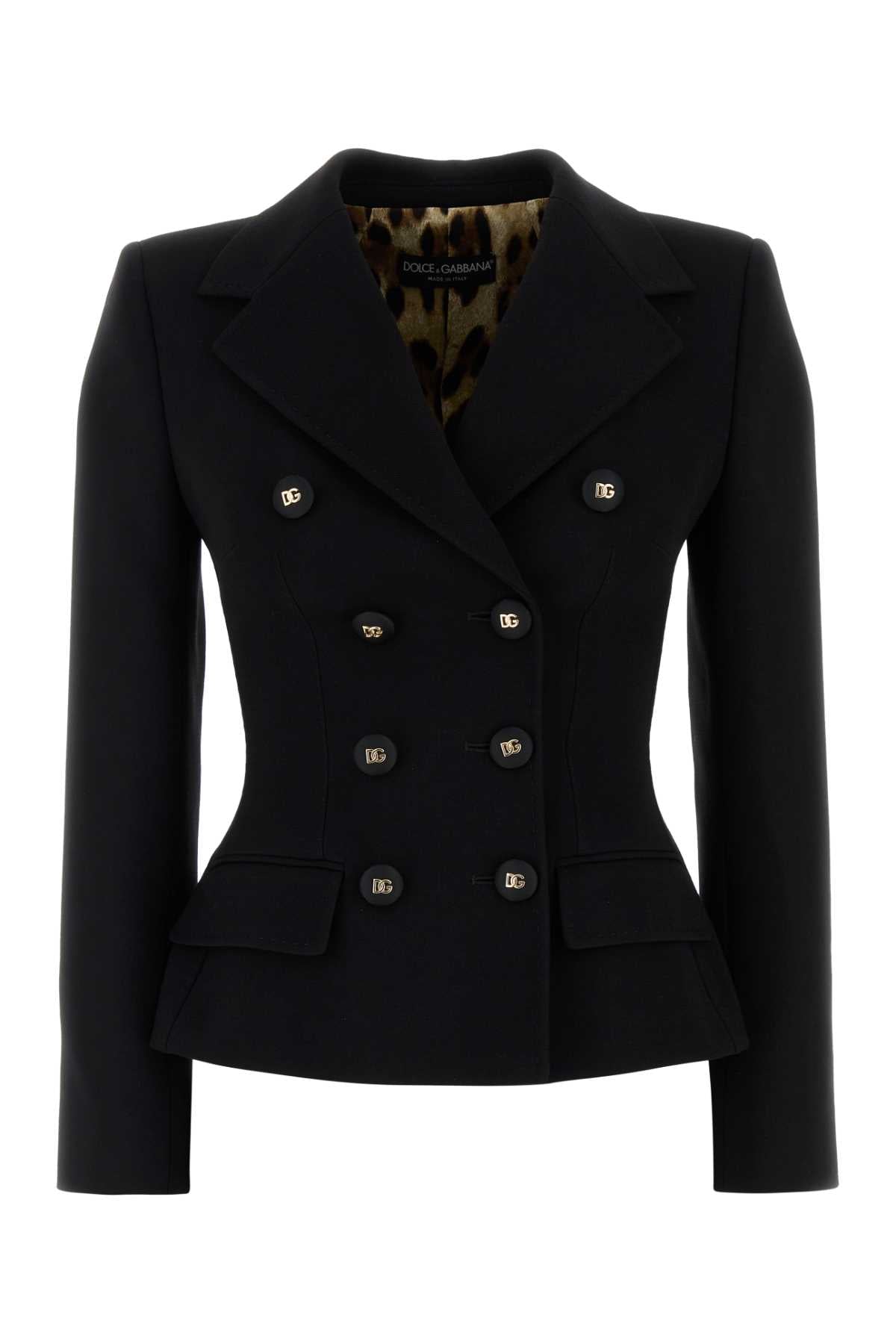 BLACK WOOL BLAZER Dolce & Gabbana BLACK 42