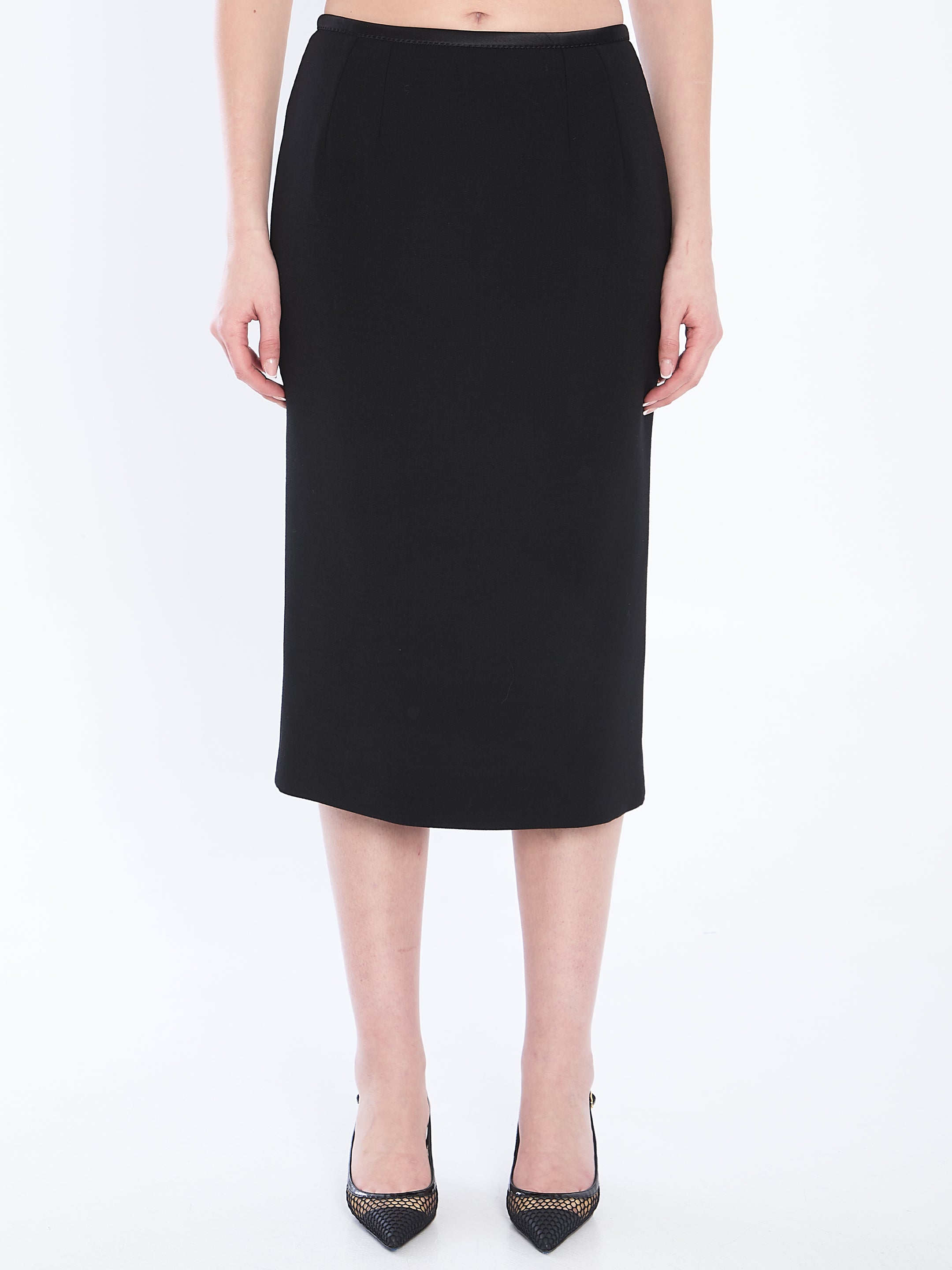 PENCIL LONGUETTE SKIRT Dolce & Gabbana BLACK 42