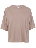 "MANDY"SHORT SLEEVE T-SHIRT IN BOX Liviana Conti NUDE & NEUTRALS XS
