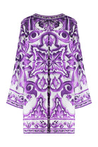 PRINTED SILK MINI DRESS Dolce & Gabbana