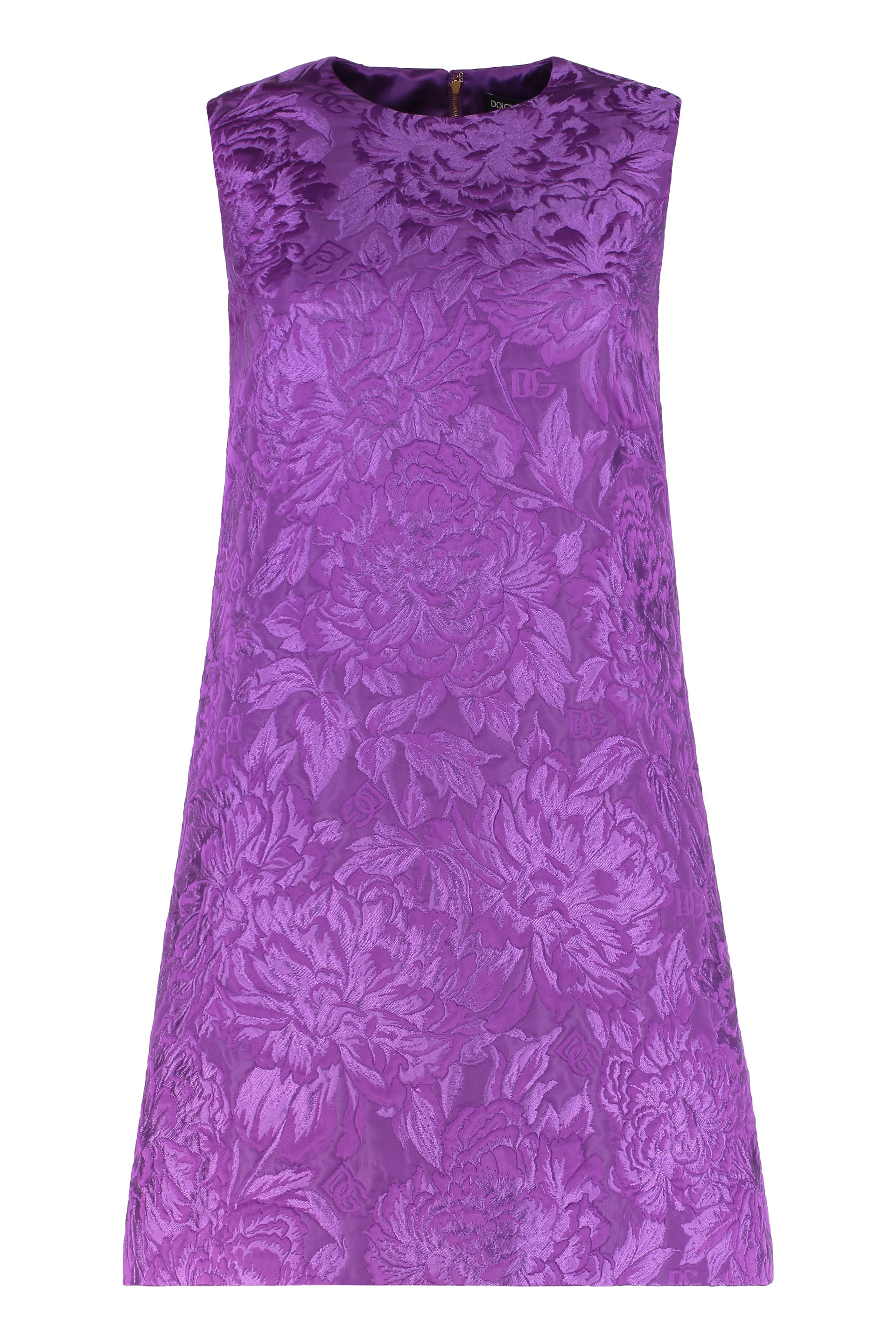 JAQUARD MINI DRESS Dolce & Gabbana purple 44