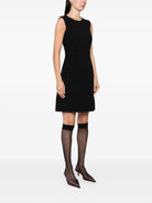 LEOPARD-PRINT LINING SLEEVELESS MINI DRESS Dolce & Gabbana