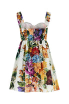 BOUQUET PRINT POPLIN DRESS Dolce & Gabbana
