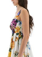 BOUQUET PRINT POPLIN DRESS Dolce & Gabbana