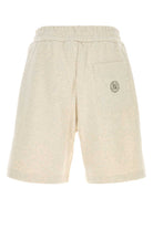 MELANGE CREAM COTTON BERMUDA SHORTS Fendi