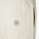 MELANGE CREAM COTTON BERMUDA SHORTS Fendi