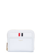 ZIPPED WALLET Thom Browne WHITE UNI