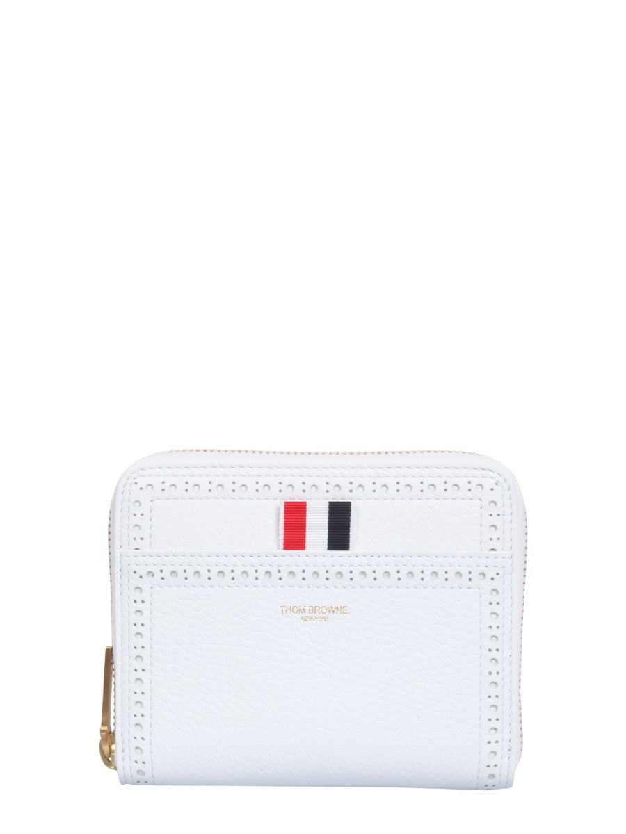 ZIPPED WALLET Thom Browne WHITE UNI