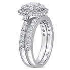 1 3/4ct TW Lab-Grown Diamond Double Halo Bridal Ring Set in 14k White Gold Jewelry Lord & Taylor