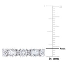 Lord & Taylor sterling silver ring with white topaz, side profile