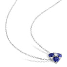 Sterling silver gemstone earrings with butterfly back closures, detail view by Lord & Taylor