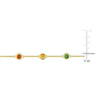 Multi-Gem By The Yard Bracelet in 14k Yellow Gold Jewelry Lord & Taylor