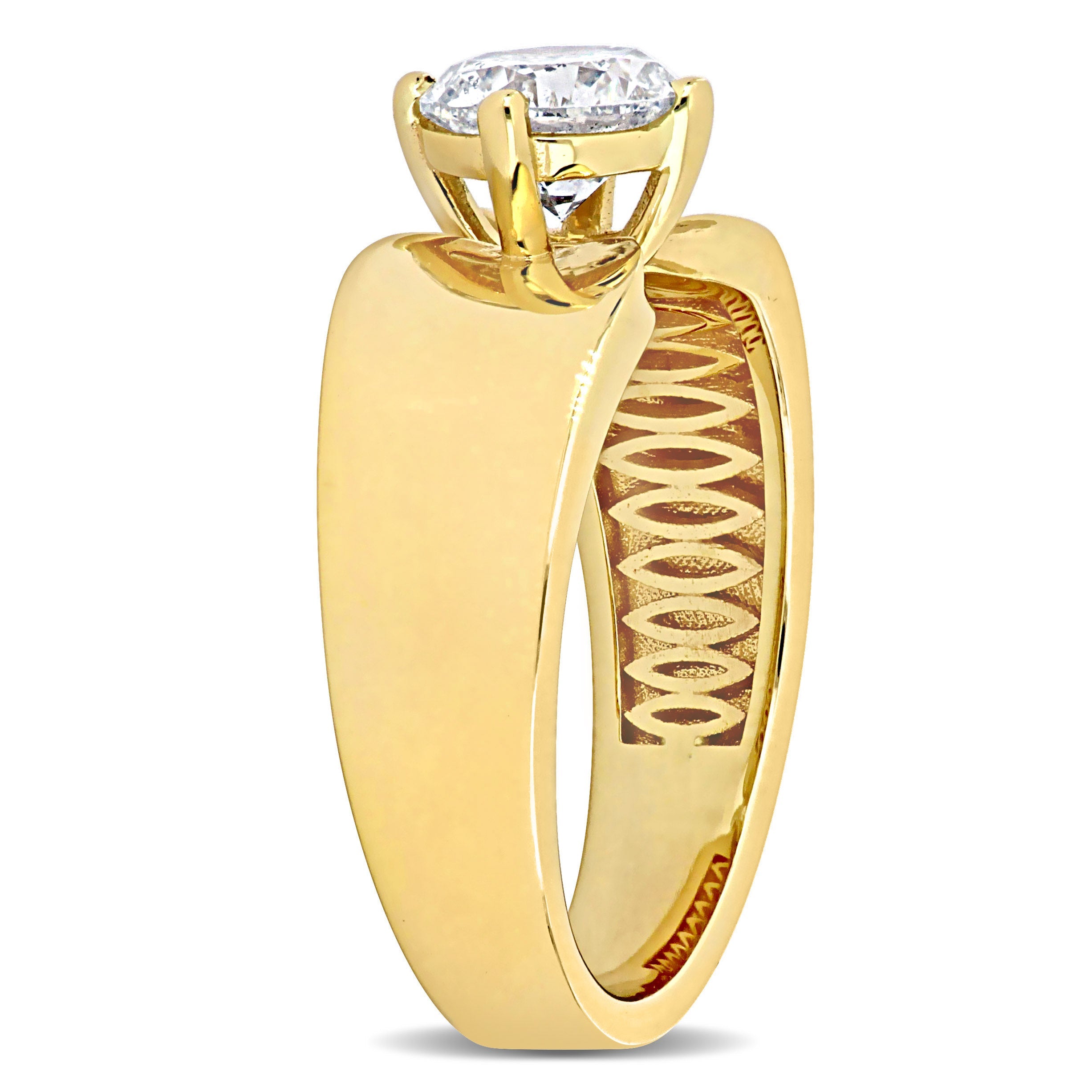 1ct TW Diamond Solitaire Ring in 14k Yellow Gold Jewelry Lord & Taylor