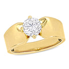 1ct TW Diamond Solitaire Ring in 14k Yellow Gold Jewelry Lord & Taylor 5