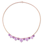 Amethyst heart pendant necklace with lobster claw clasp detail by Lord & Taylor