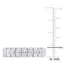 4 1/5ct DEW Moissanite Oval Eternity Ring in Sterling Silver Jewelry Lord & Taylor