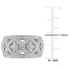 Lord & Taylor diamond ring band detail, angled view