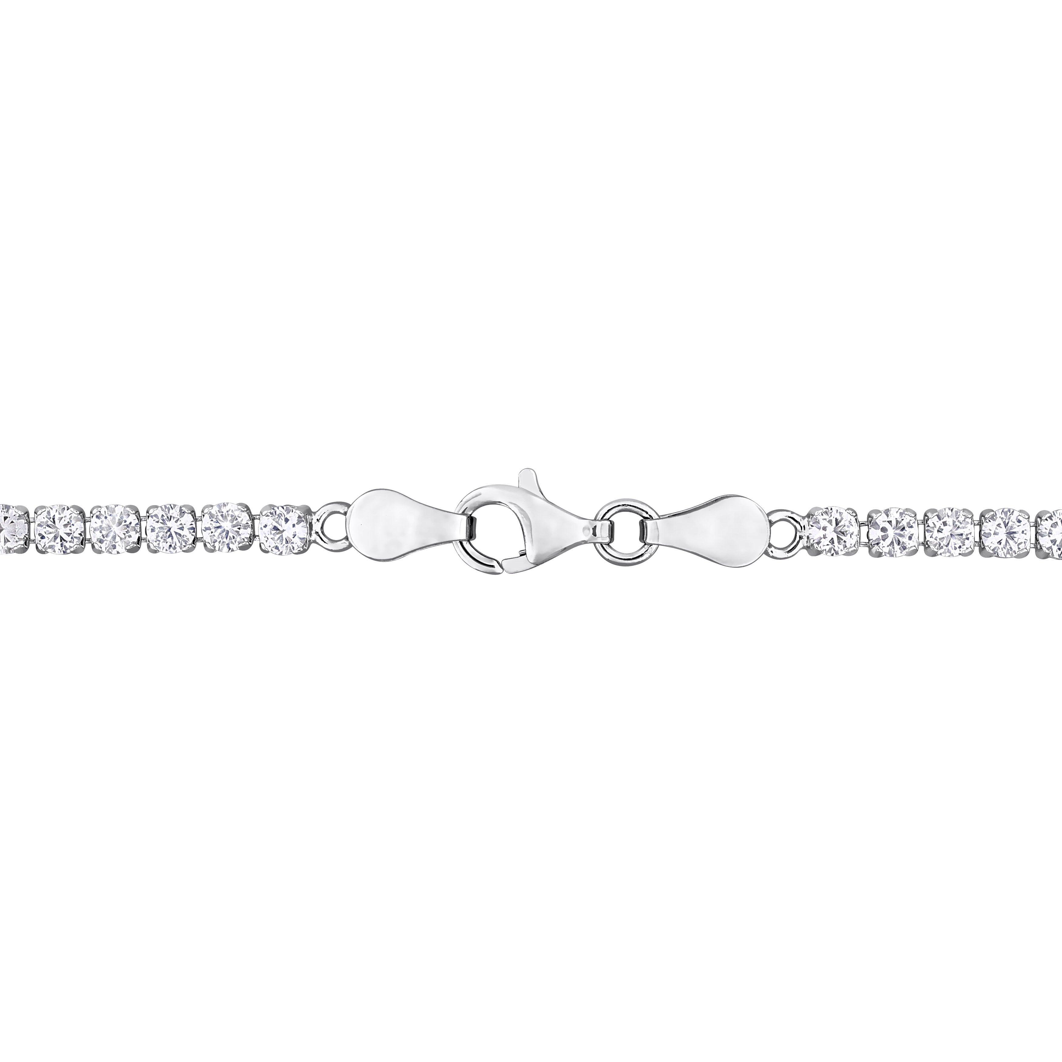 6 1/8ct TGW Lab-Created White Sapphire Tennis Bracelet in Sterling Silver Jewelry Lord & Taylor