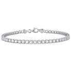 6 1/8ct TGW Lab-Created White Sapphire Tennis Bracelet in Sterling Silver Jewelry Lord & Taylor