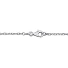 Sterling silver tennis necklace with marquise sapphire charms, back view by Lord & Taylor