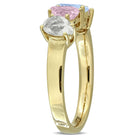 Multicolor gemstone ring with pear-shaped stones, back view by Lord & Taylor