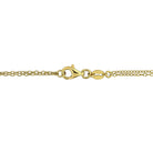 Ruby heart bracelet with lab-grown diamond accents, back view showing lobster clasp closure