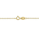 Ruby and white sapphire bow pendant necklace, back view showing cable chain and clasp