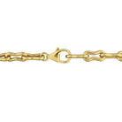 Yellow-plated sterling silver amethyst bracelet by Lord & Taylor, back view showing lobster claw clasp