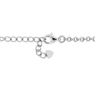 Blue sapphire station bracelet showing lobster claw clasp detail by Lord & Taylor