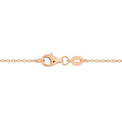 Heart gemstone solitaire necklace back view showing lobster claw clasp by Lord & Taylor