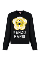 WOOL-BLEND CREW-NECK SWEATER Kenzo black S