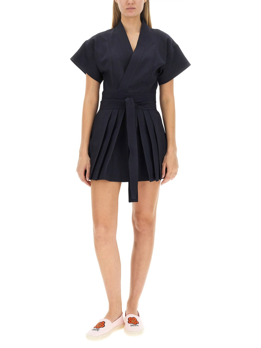 Kenzo | Blue Wool short dress Kenzo | Blue Wool short dress